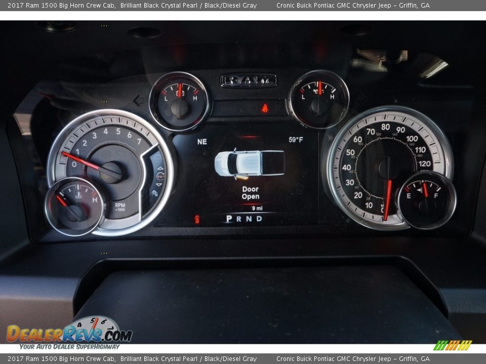 2017 Ram 1500 Big Horn Crew Cab Gauges Photo #15