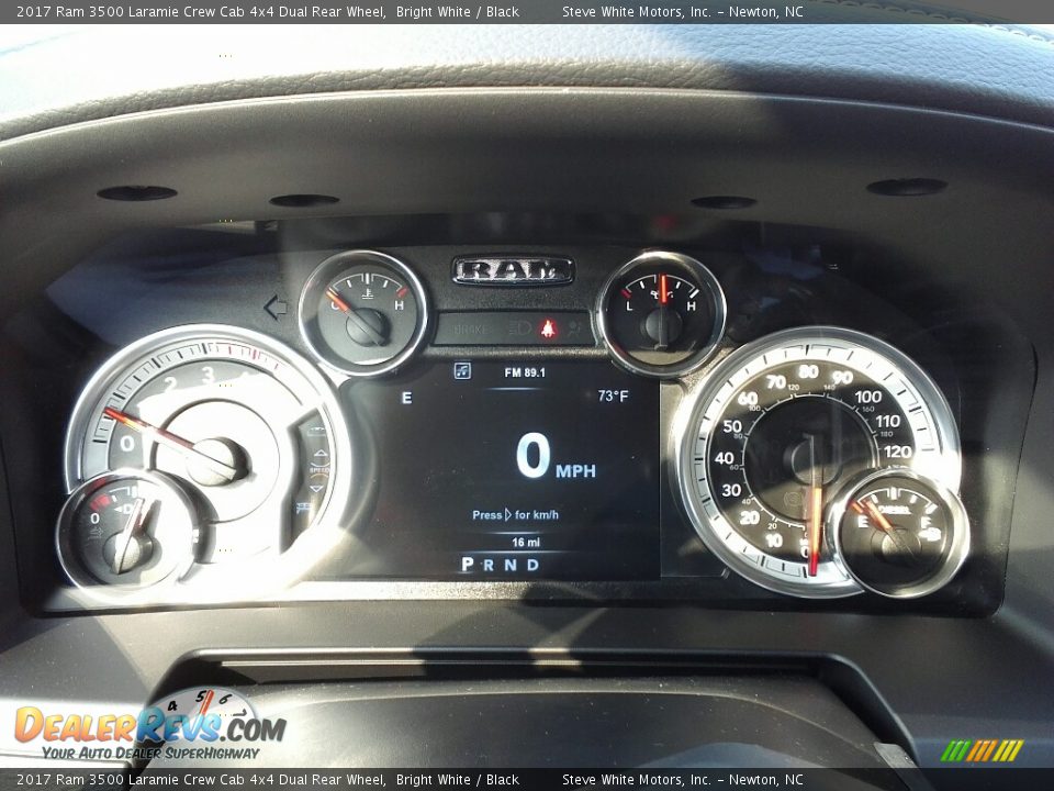 2017 Ram 3500 Laramie Crew Cab 4x4 Dual Rear Wheel Gauges Photo #6