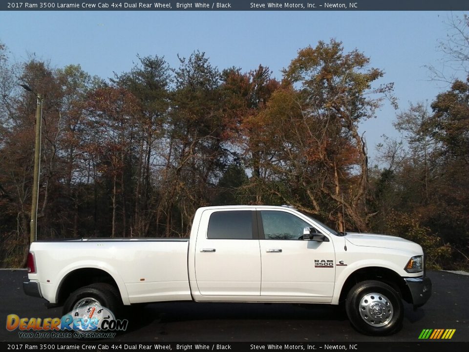 Bright White 2017 Ram 3500 Laramie Crew Cab 4x4 Dual Rear Wheel Photo #17