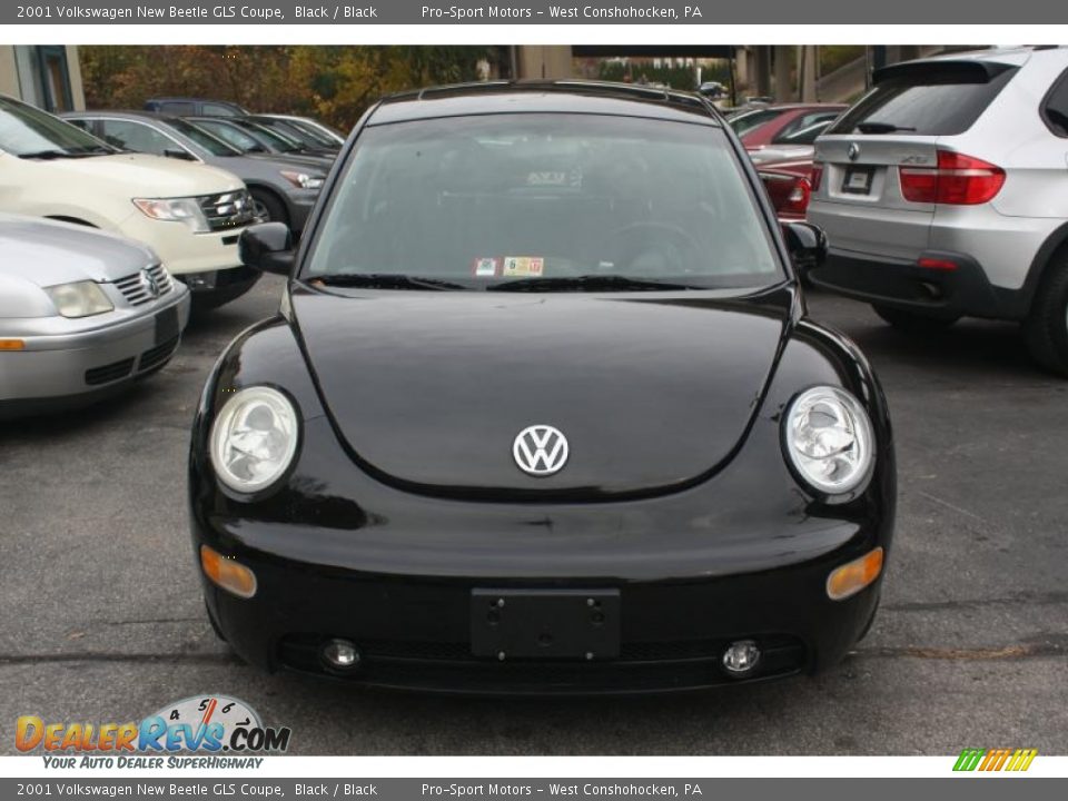 2001 Volkswagen New Beetle GLS Coupe Black / Black Photo #2
