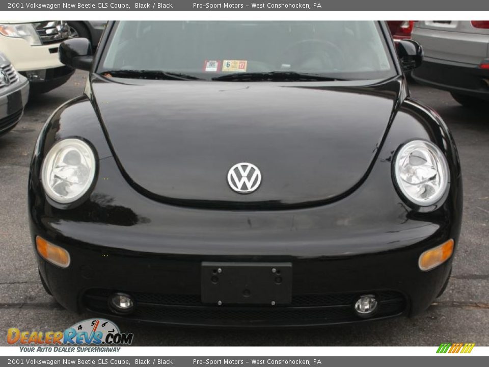 2001 Volkswagen New Beetle GLS Coupe Black / Black Photo #3