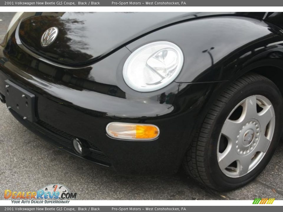 2001 Volkswagen New Beetle GLS Coupe Black / Black Photo #8
