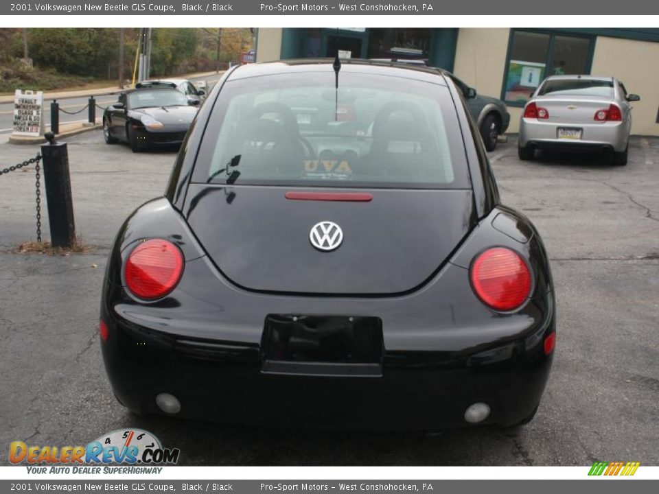 2001 Volkswagen New Beetle GLS Coupe Black / Black Photo #14