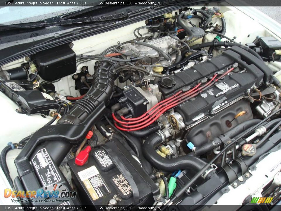 1993 Acura Integra LS Sedan Frost White / Blue Photo #16