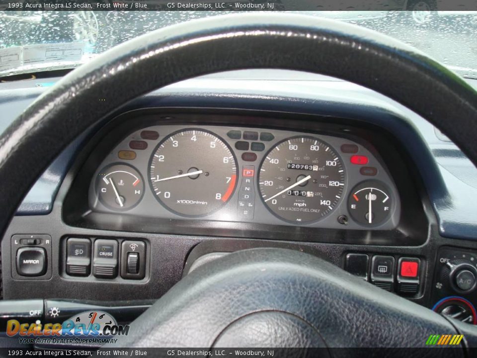 1993 Acura Integra LS Sedan Frost White / Blue Photo #22