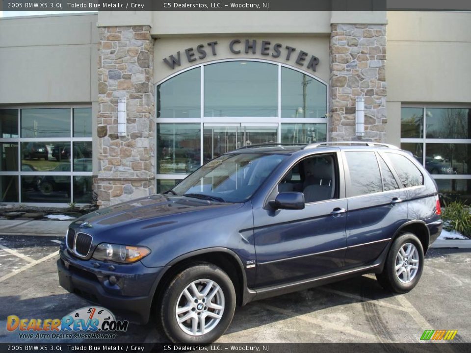 2005 BMW X5 3.0i Toledo Blue Metallic / Grey Photo #1