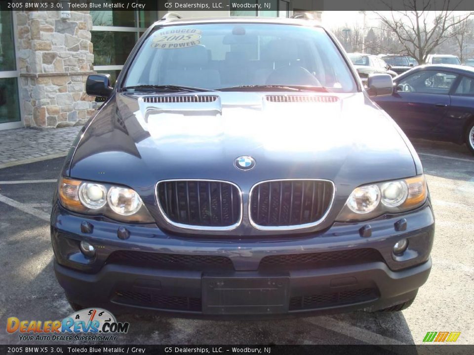 2005 BMW X5 3.0i Toledo Blue Metallic / Grey Photo #4