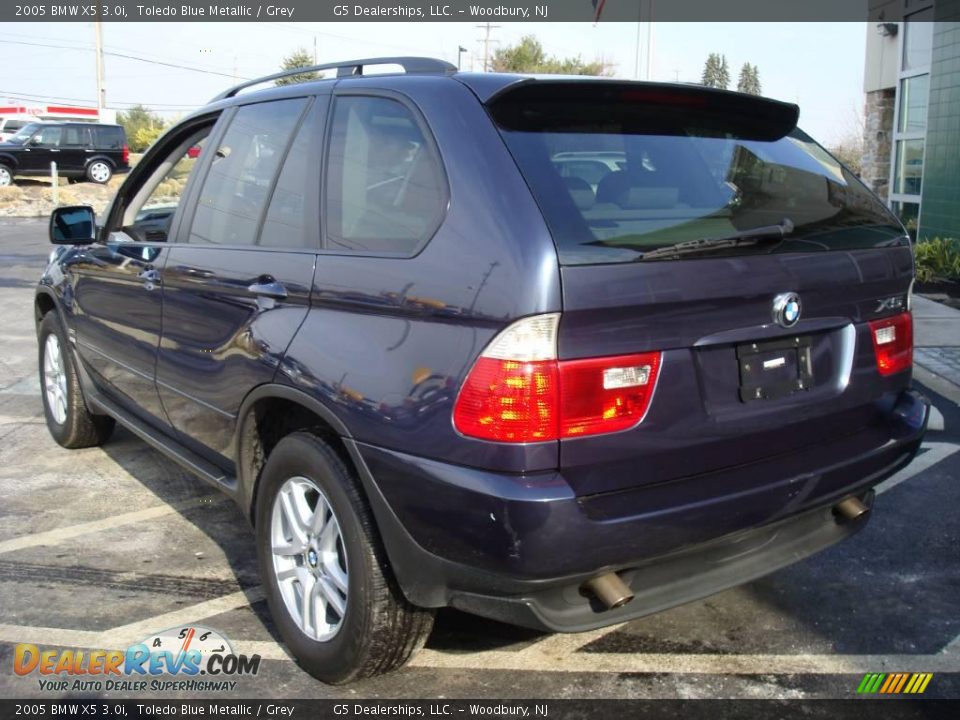 2005 BMW X5 3.0i Toledo Blue Metallic / Grey Photo #9