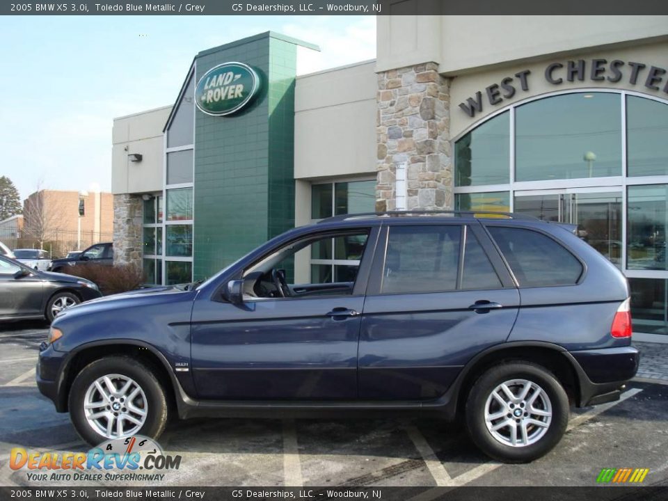 2005 BMW X5 3.0i Toledo Blue Metallic / Grey Photo #10