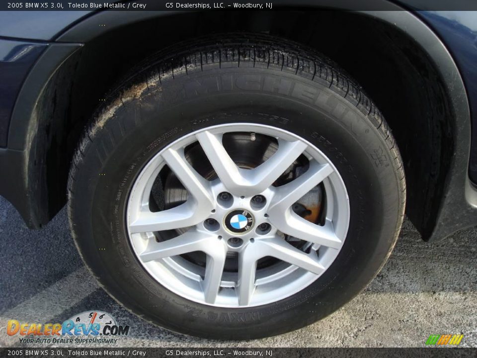 2005 BMW X5 3.0i Toledo Blue Metallic / Grey Photo #20