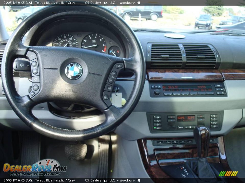 2005 BMW X5 3.0i Toledo Blue Metallic / Grey Photo #24