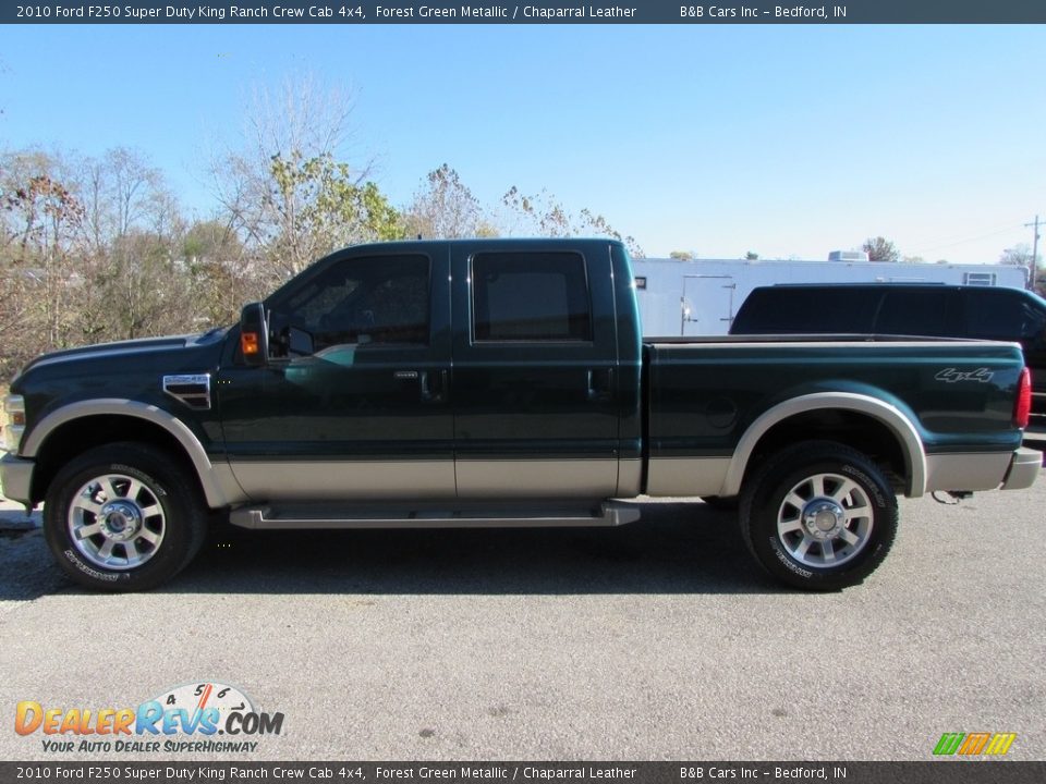 2010 Ford F250 Super Duty King Ranch Crew Cab 4x4 Forest Green Metallic / Chaparral Leather Photo #1