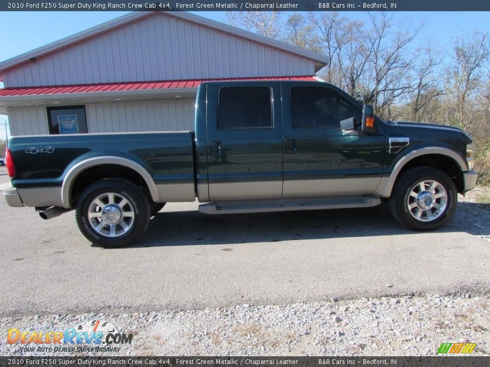 2010 Ford F250 Super Duty King Ranch Crew Cab 4x4 Forest Green Metallic / Chaparral Leather Photo #2