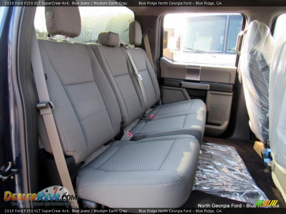 2016 Ford F150 XLT SuperCrew 4x4 Blue Jeans / Medium Earth Gray Photo #14