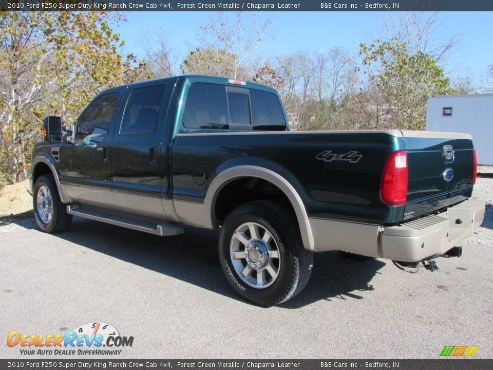 2010 Ford F250 Super Duty King Ranch Crew Cab 4x4 Forest Green Metallic / Chaparral Leather Photo #5