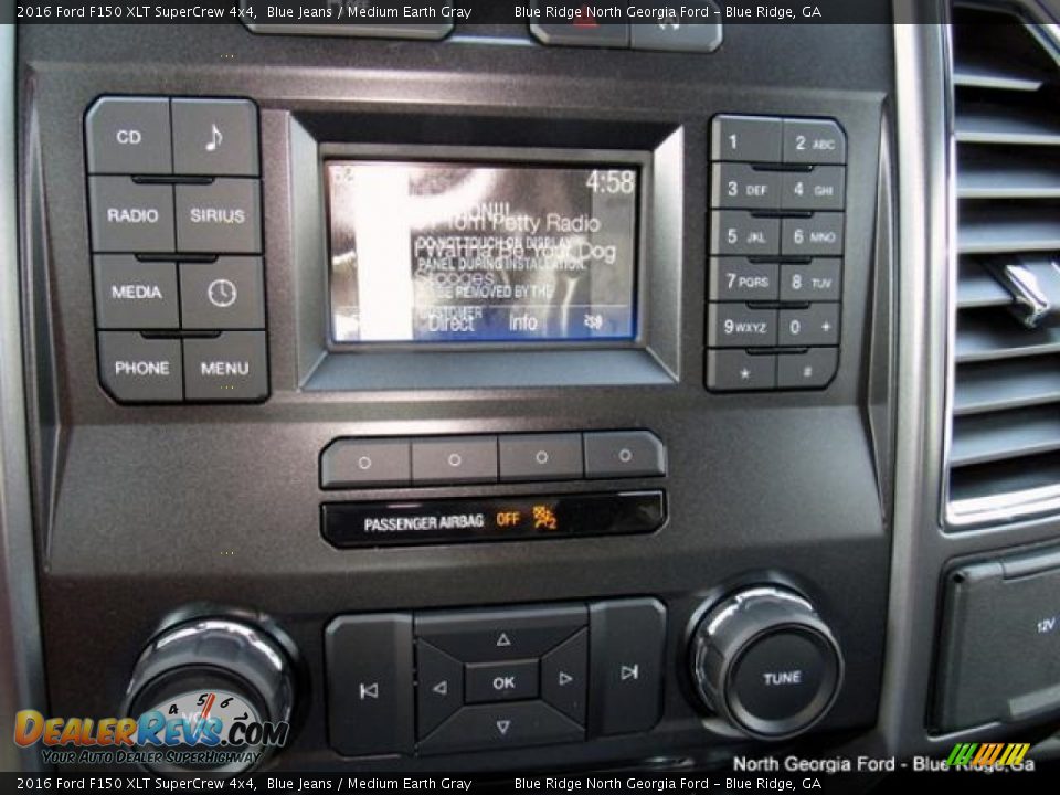 2016 Ford F150 XLT SuperCrew 4x4 Blue Jeans / Medium Earth Gray Photo #21