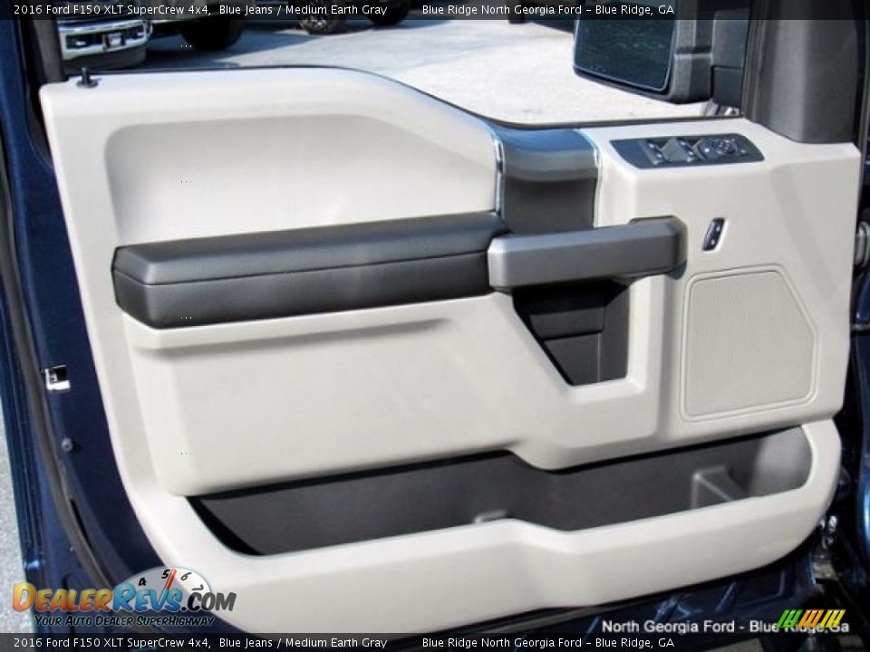 2016 Ford F150 XLT SuperCrew 4x4 Blue Jeans / Medium Earth Gray Photo #29