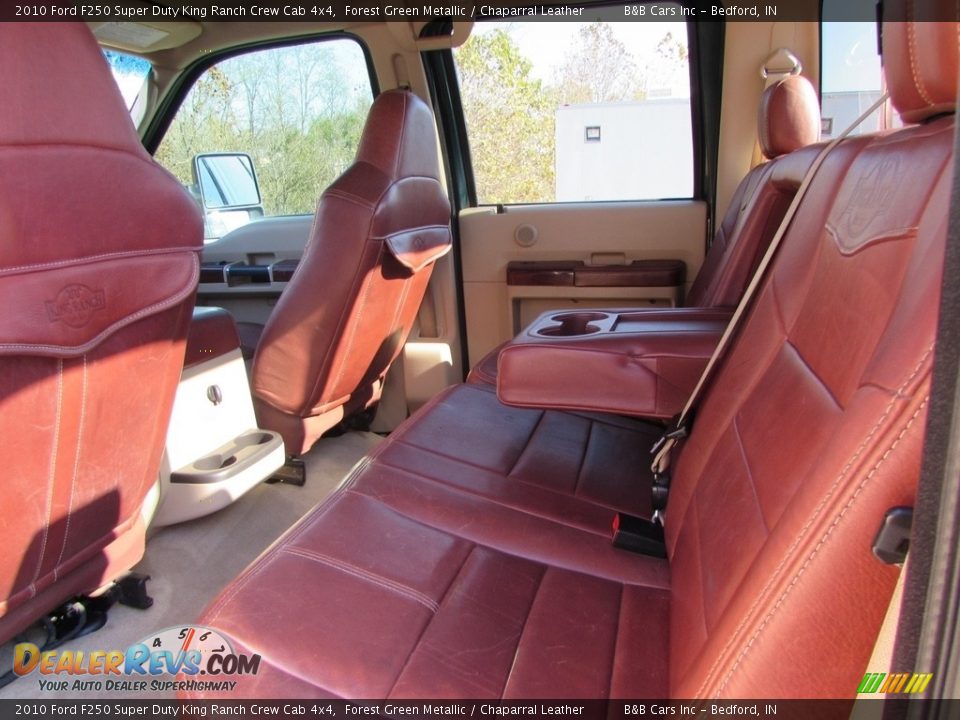2010 Ford F250 Super Duty King Ranch Crew Cab 4x4 Forest Green Metallic / Chaparral Leather Photo #20