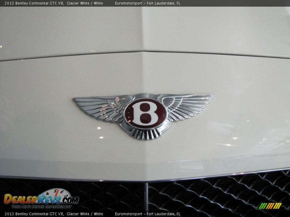 2013 Bentley Continental GTC V8 Glacier White / White Photo #52