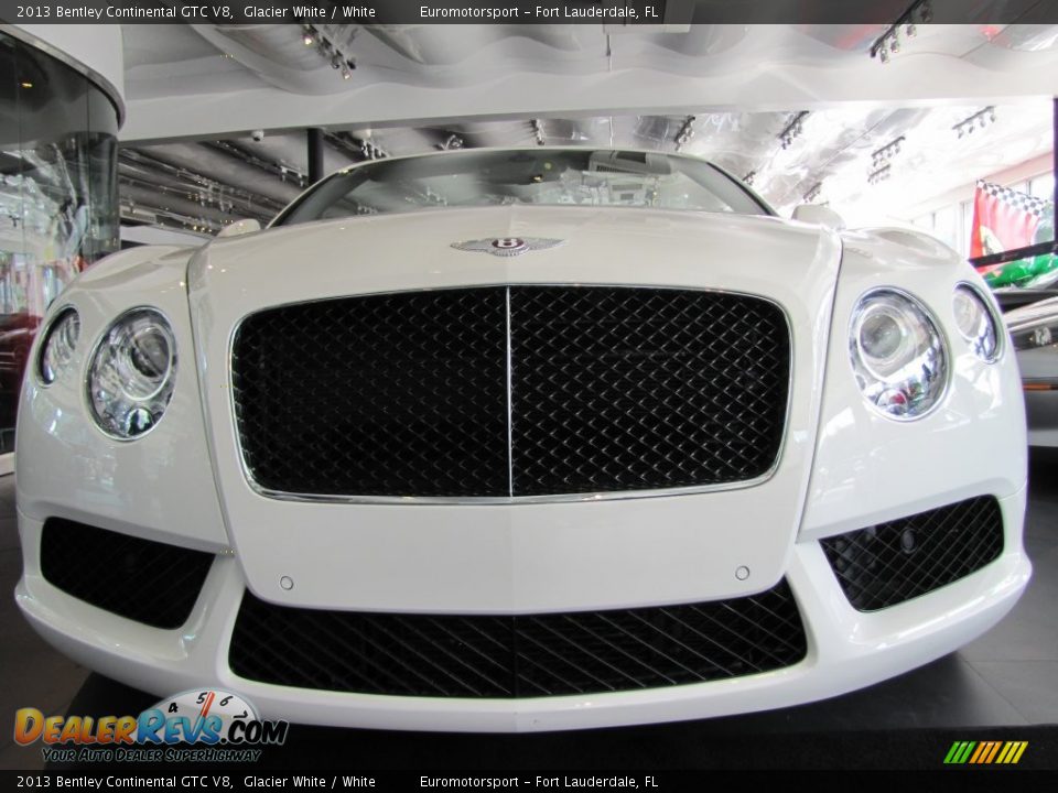 2013 Bentley Continental GTC V8 Glacier White / White Photo #53