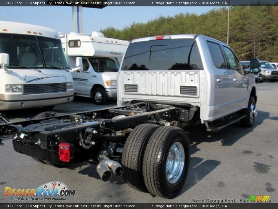 2017 Ford F350 Super Duty Lariat Crew Cab 4x4 Chassis Ingot Silver / Black Photo #5