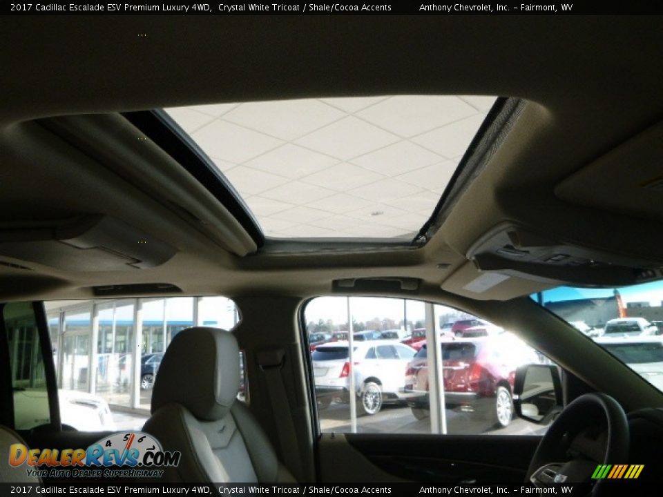 2017 Cadillac Escalade ESV Premium Luxury 4WD Crystal White Tricoat / Shale/Cocoa Accents Photo #5