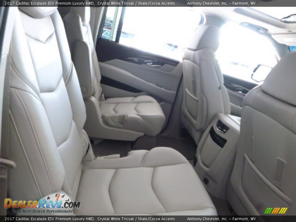 2017 Cadillac Escalade ESV Premium Luxury 4WD Crystal White Tricoat / Shale/Cocoa Accents Photo #6