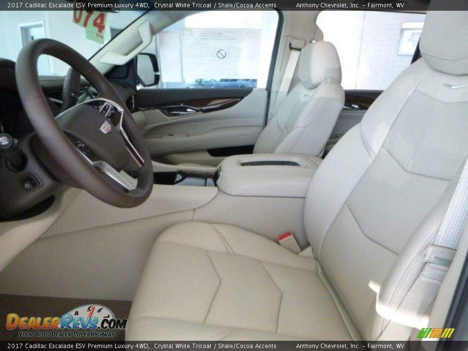 2017 Cadillac Escalade ESV Premium Luxury 4WD Crystal White Tricoat / Shale/Cocoa Accents Photo #14
