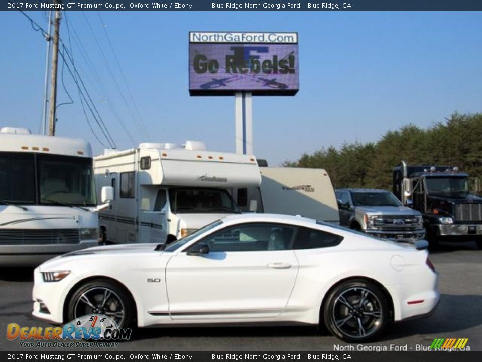 2017 Ford Mustang GT Premium Coupe Oxford White / Ebony Photo #2
