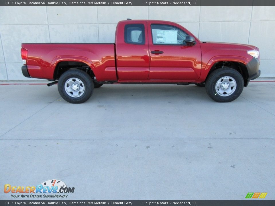 Barcelona Red Metallic 2017 Toyota Tacoma SR Double Cab Photo #3