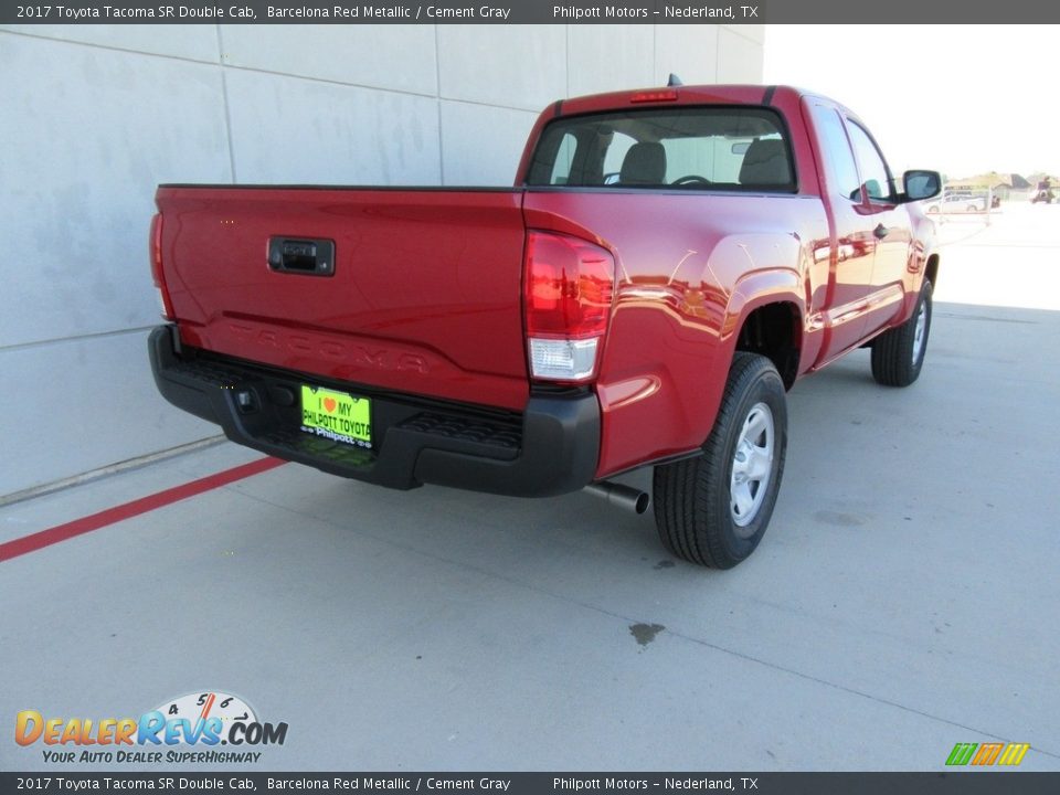 2017 Toyota Tacoma SR Double Cab Barcelona Red Metallic / Cement Gray Photo #4
