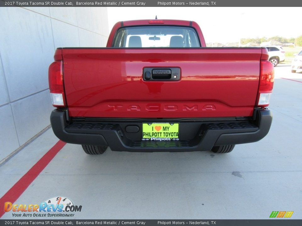 2017 Toyota Tacoma SR Double Cab Barcelona Red Metallic / Cement Gray Photo #5