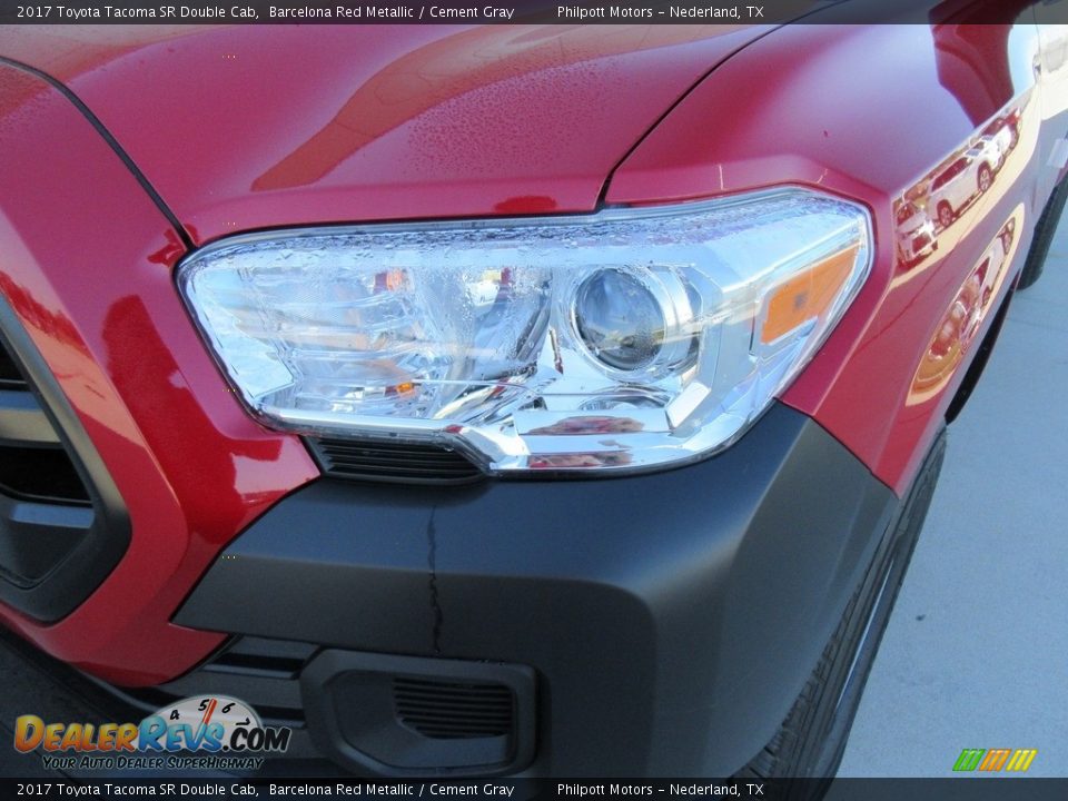2017 Toyota Tacoma SR Double Cab Barcelona Red Metallic / Cement Gray Photo #9