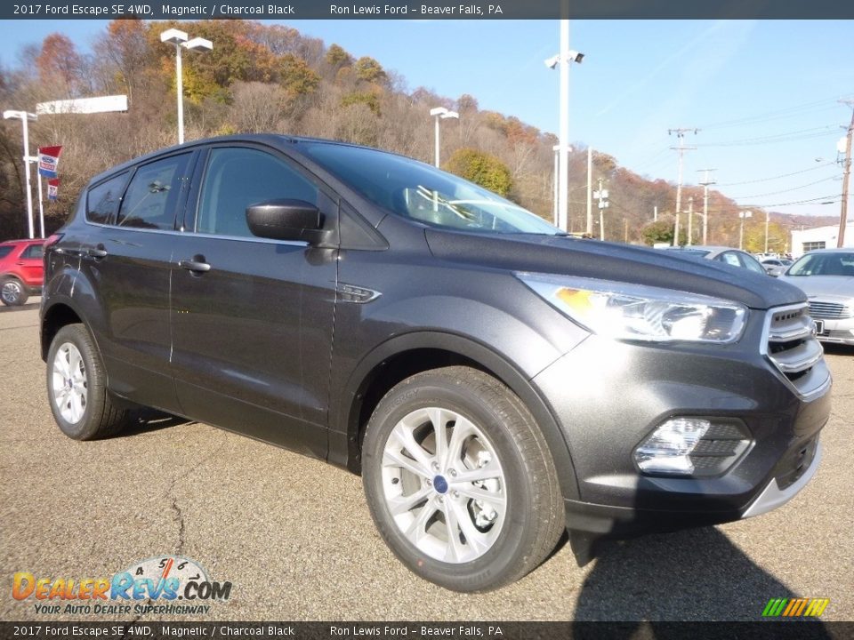 2017 Ford Escape SE 4WD Magnetic / Charcoal Black Photo #9