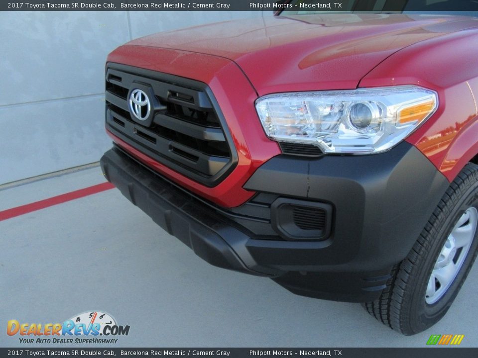 2017 Toyota Tacoma SR Double Cab Barcelona Red Metallic / Cement Gray Photo #10