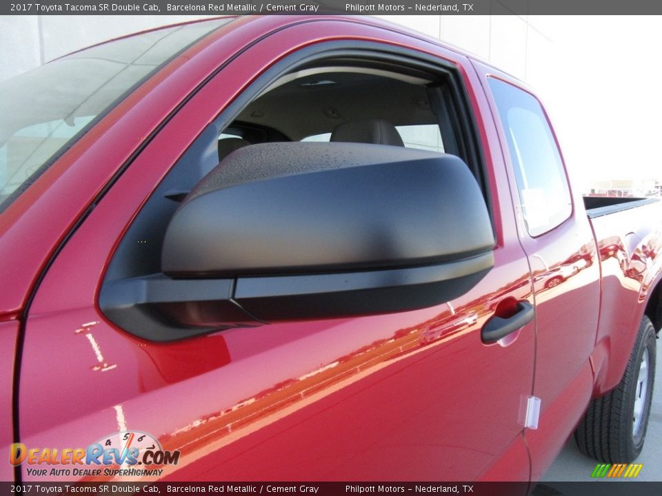 2017 Toyota Tacoma SR Double Cab Barcelona Red Metallic / Cement Gray Photo #12