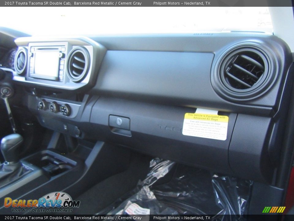 2017 Toyota Tacoma SR Double Cab Barcelona Red Metallic / Cement Gray Photo #14