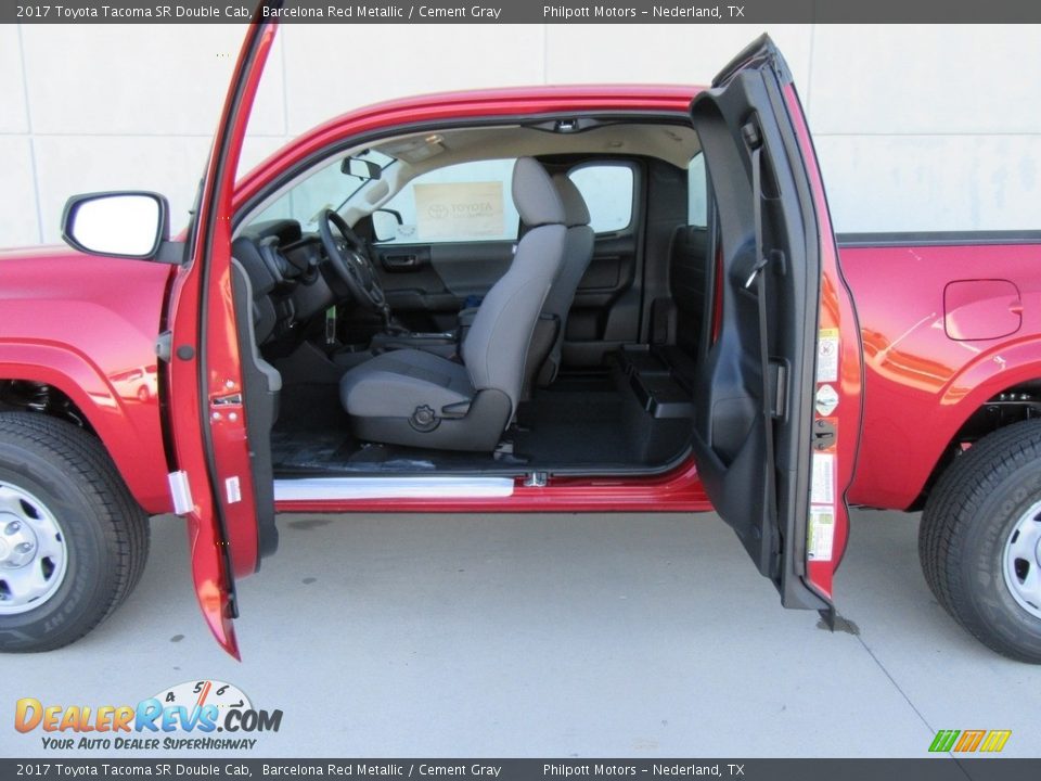 Cement Gray Interior - 2017 Toyota Tacoma SR Double Cab Photo #15