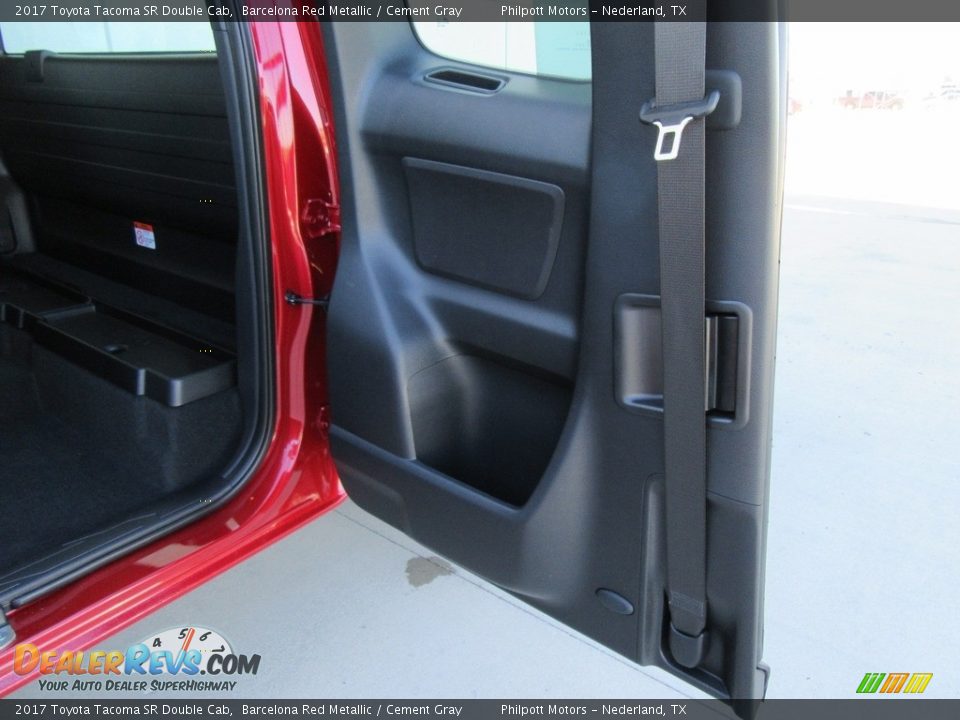 2017 Toyota Tacoma SR Double Cab Barcelona Red Metallic / Cement Gray Photo #16