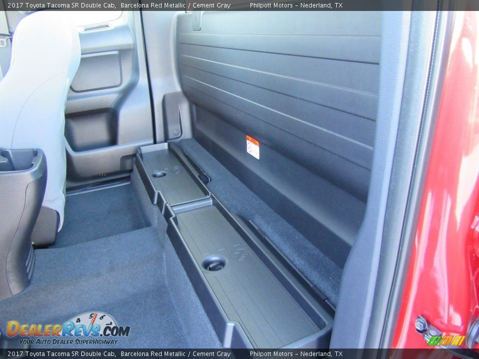 Rear Seat of 2017 Toyota Tacoma SR Double Cab Photo #17