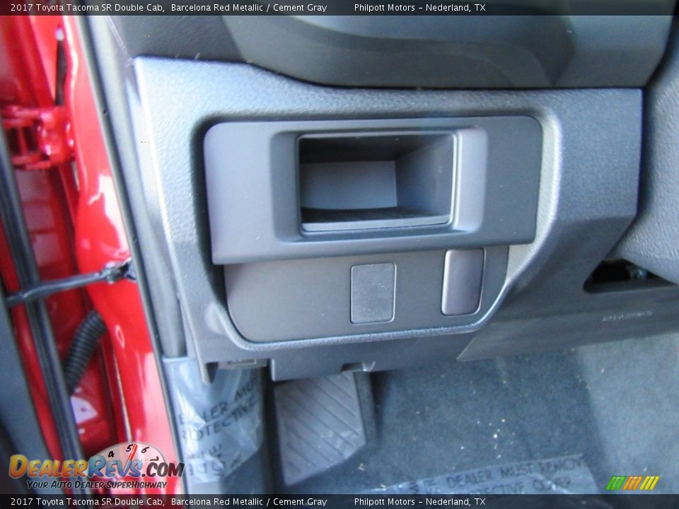 2017 Toyota Tacoma SR Double Cab Barcelona Red Metallic / Cement Gray Photo #29