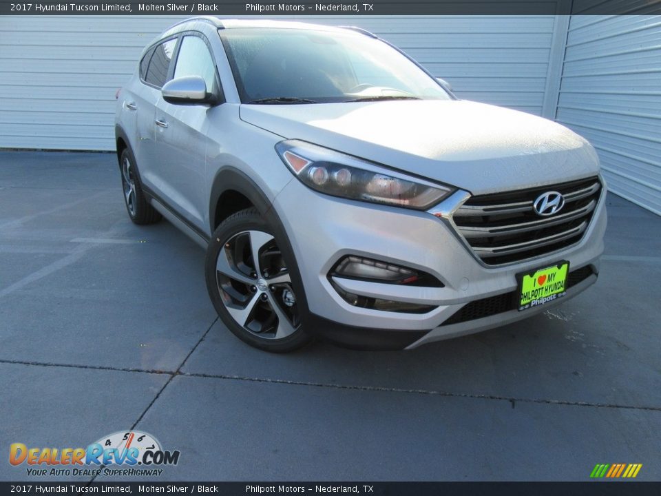 2017 Hyundai Tucson Limited Molten Silver / Black Photo #1