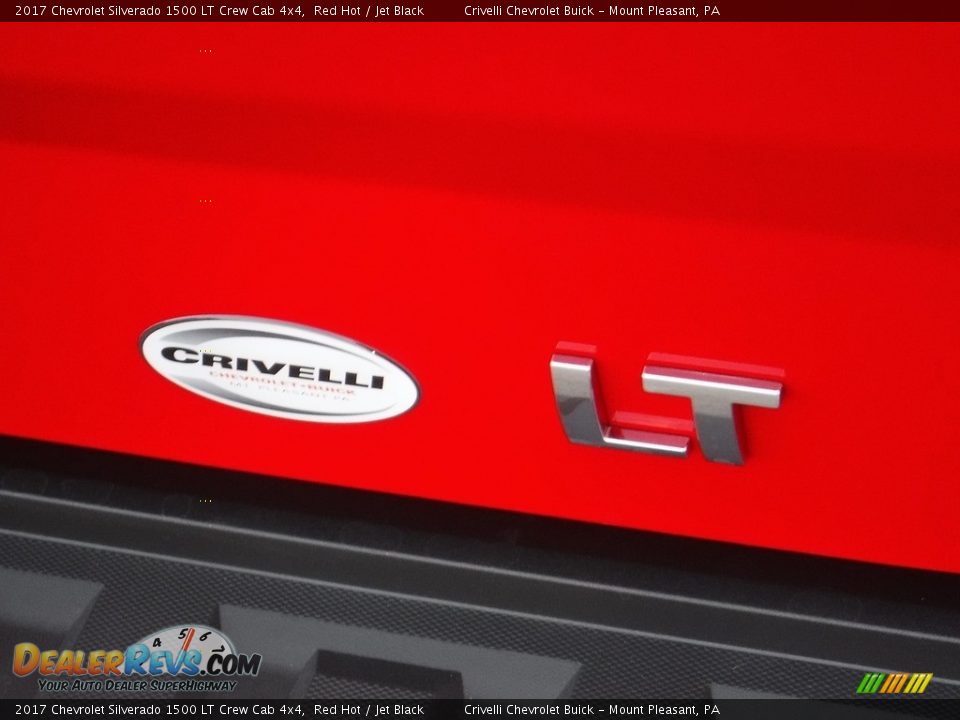 2017 Chevrolet Silverado 1500 LT Crew Cab 4x4 Red Hot / Jet Black Photo #8