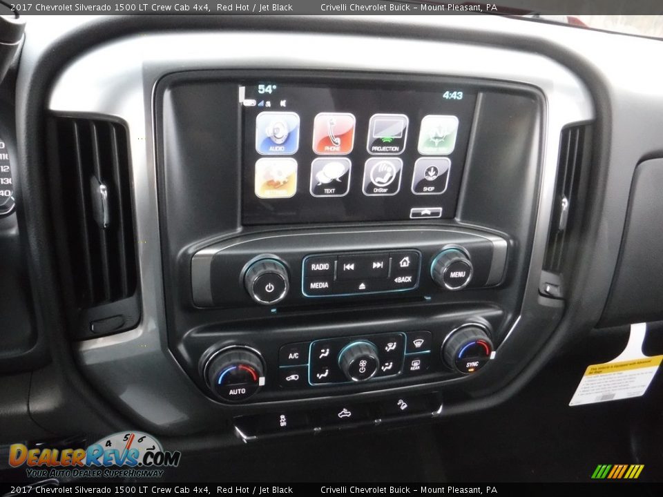 Controls of 2017 Chevrolet Silverado 1500 LT Crew Cab 4x4 Photo #15