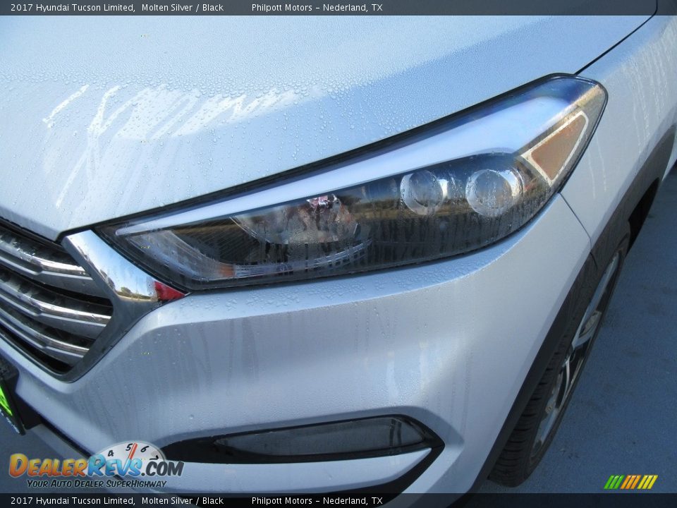 2017 Hyundai Tucson Limited Molten Silver / Black Photo #9