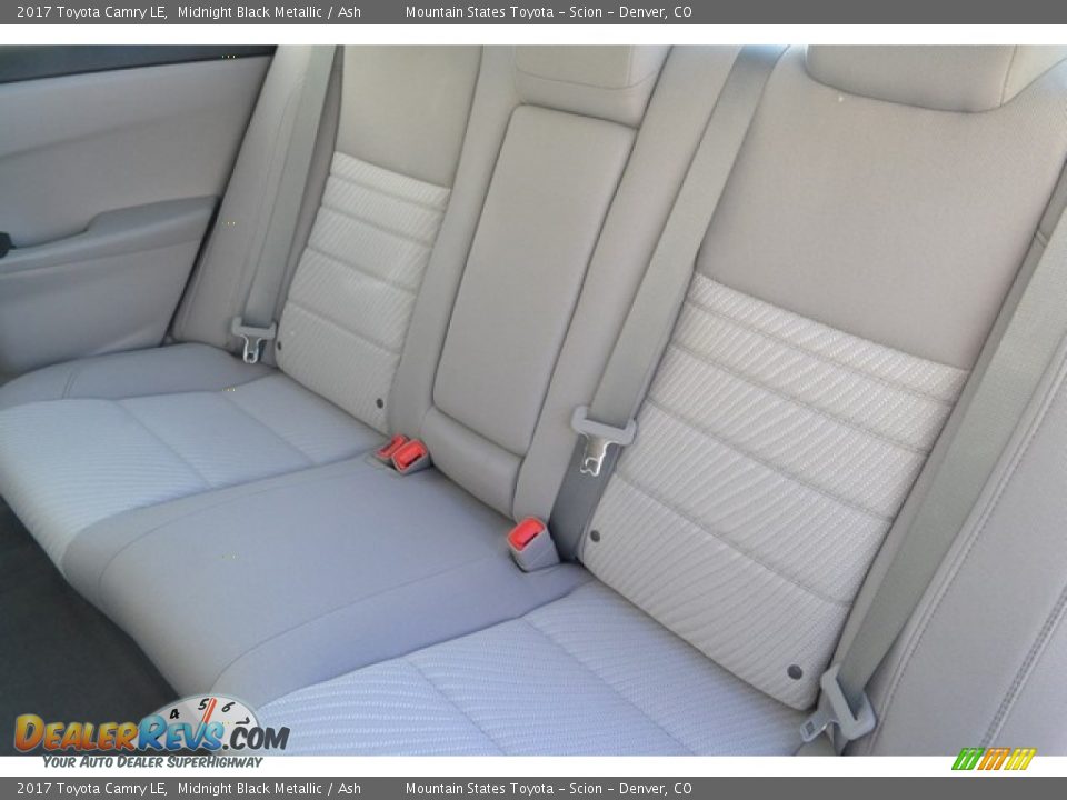 2017 Toyota Camry LE Midnight Black Metallic / Ash Photo #7