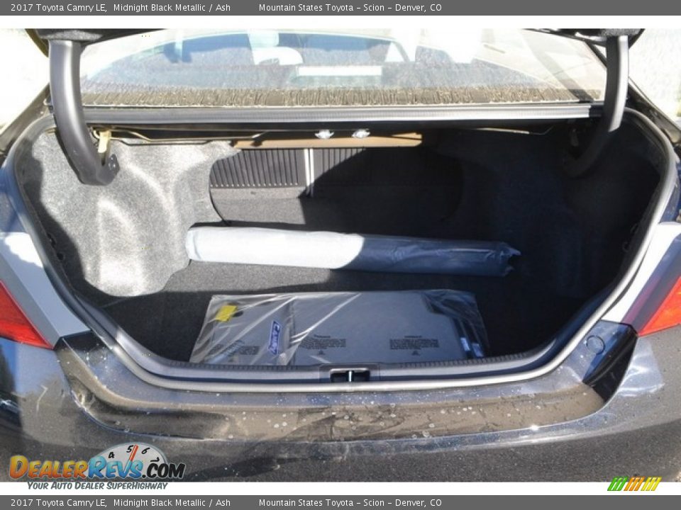 2017 Toyota Camry LE Midnight Black Metallic / Ash Photo #8