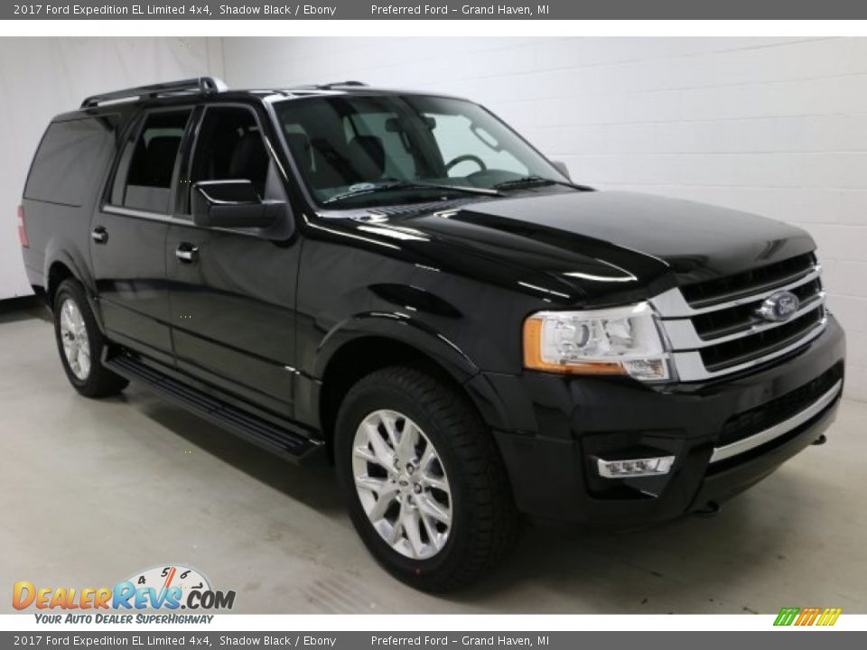 2017 Ford Expedition EL Limited 4x4 Shadow Black / Ebony Photo #12