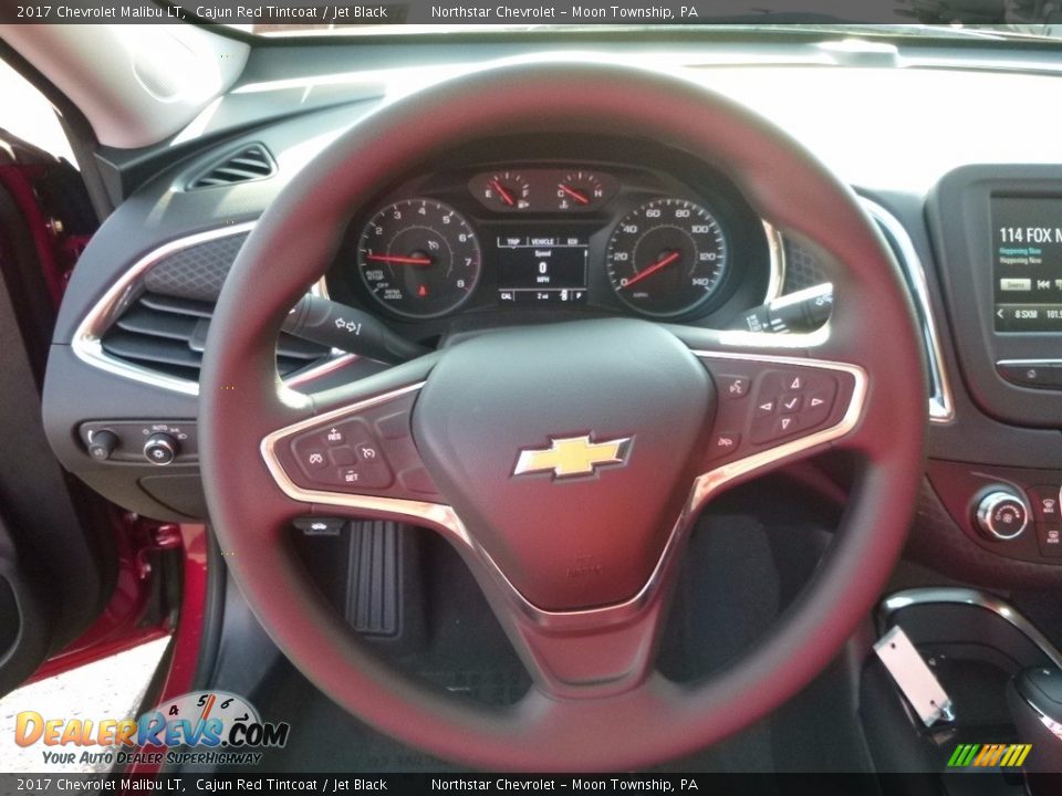 2017 Chevrolet Malibu LT Cajun Red Tintcoat / Jet Black Photo #16