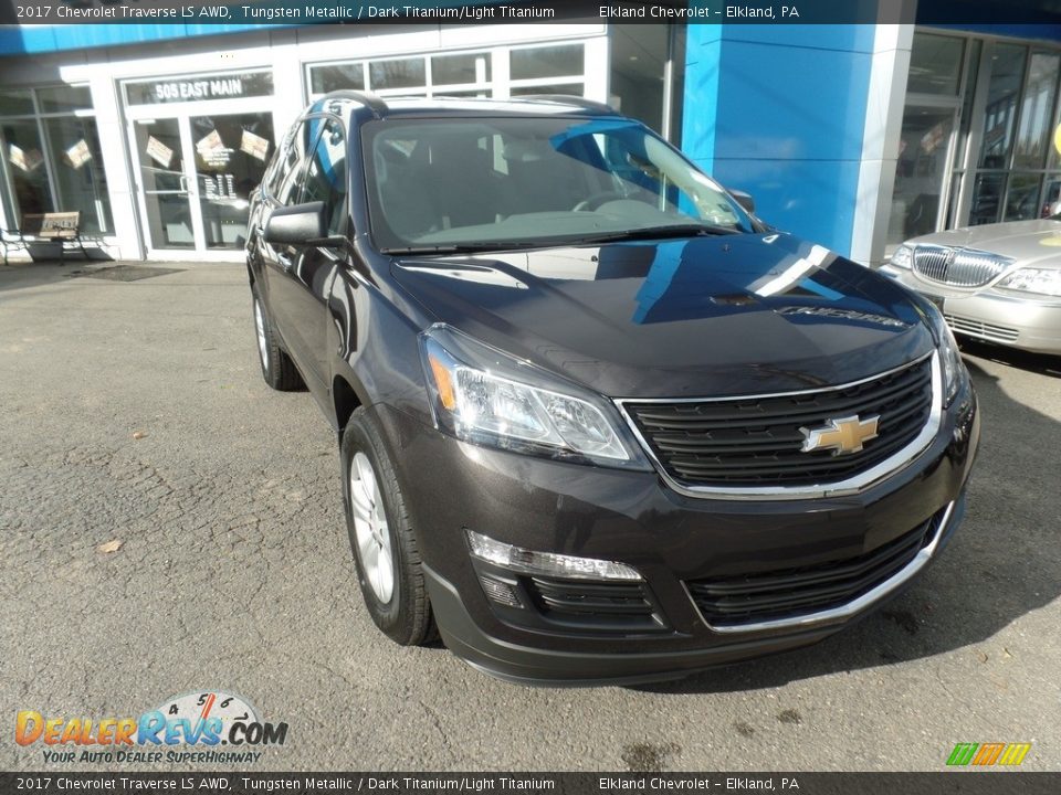 2017 Chevrolet Traverse LS AWD Tungsten Metallic / Dark Titanium/Light Titanium Photo #1